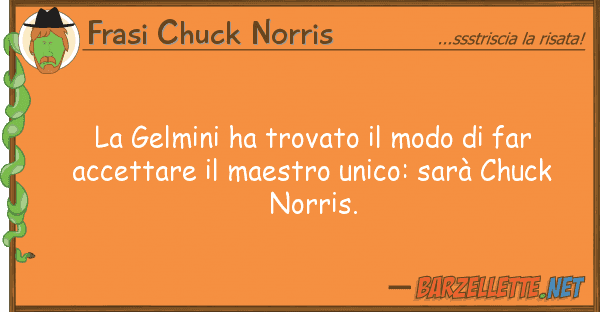 Frasi Chuck Norris gelmini ha trovato modo far acc