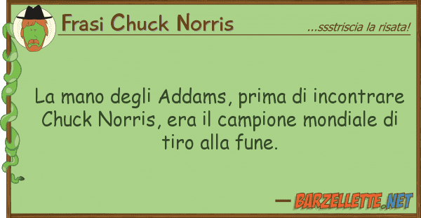 Frasi Chuck Norris mano addams, prima incontrar