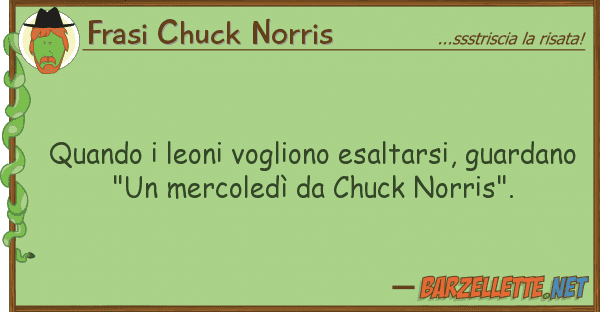 Frasi Chuck Norris quando leoni vogliono esaltarsi, guard
