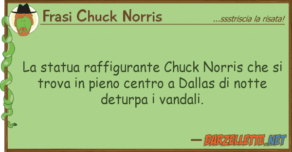 Frasi Chuck Norris statua raffigurante chuck norris