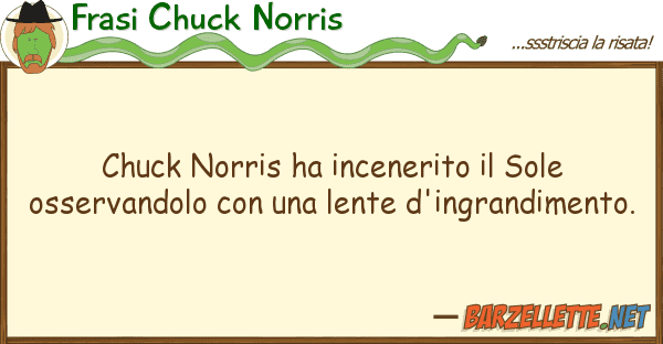 Frasi Chuck Norris chuck norris ha incenerito sole osser