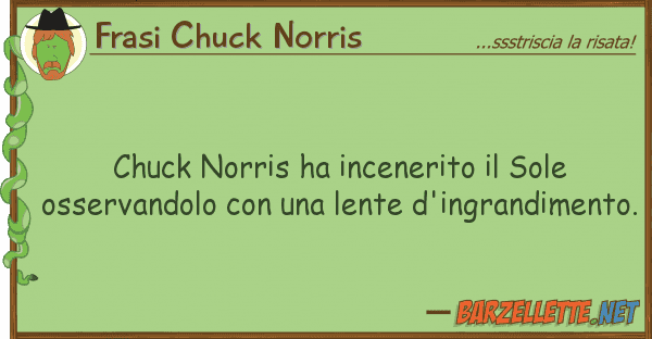 Frasi Chuck Norris chuck norris ha incenerito sole osser