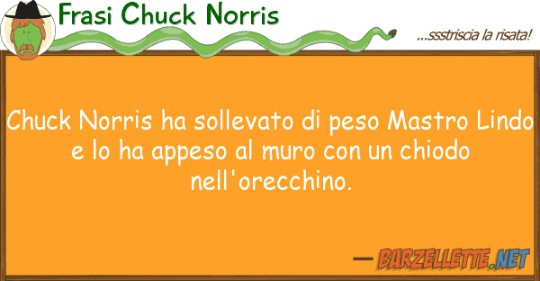 Frasi Chuck Norris chuck norris ha sollevato peso mastro