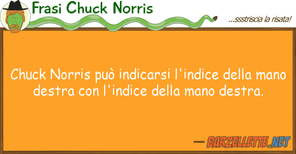 Frasi Chuck Norris chuck norris può indicarsi l'indice