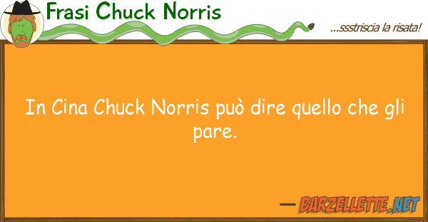 Frasi Chuck Norris cina chuck norris può dire ch