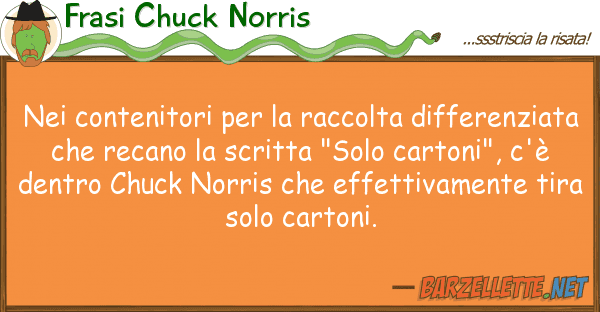 Frasi Chuck Norris contenitori raccolta differen