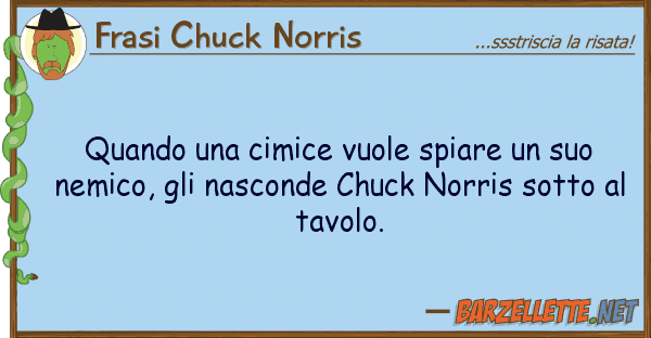 Frasi Chuck Norris quando cimice vuole spiare