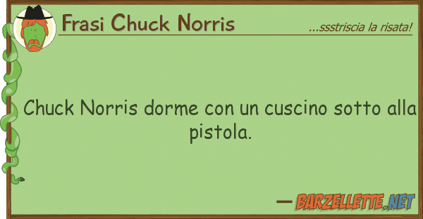 Frasi Chuck Norris chuck norris dorme cuscino sotto