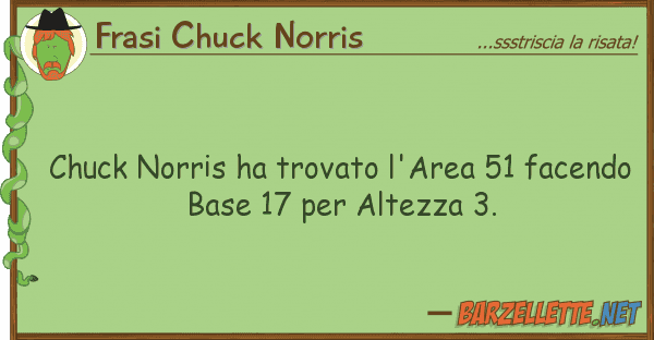 Frasi Chuck Norris chuck norris ha trovato l'area 51 facend