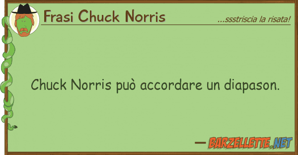 Frasi Chuck Norris chuck norris può accordare diapason.