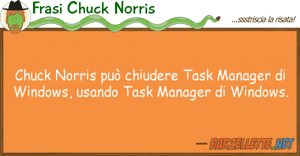Frasi Chuck Norris chuck norris può chiudere task manager