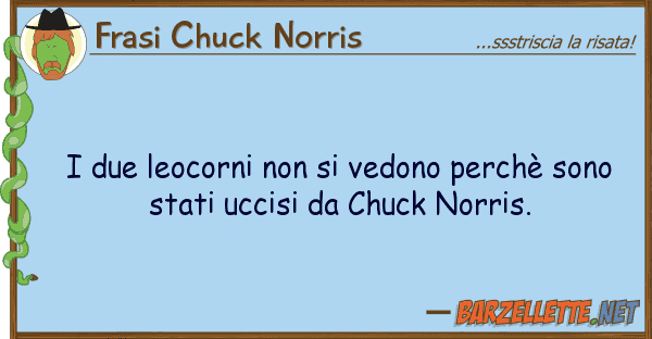 Frasi Chuck Norris due leocorni vedono perchè son