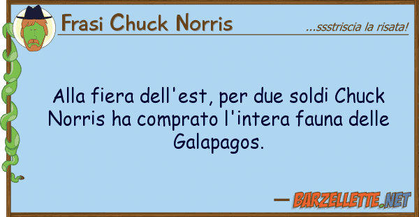 Frasi Chuck Norris fiera dell'est, due soldi chuck