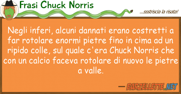 Frasi Chuck Norris inferi, alcuni dannati erano costr
