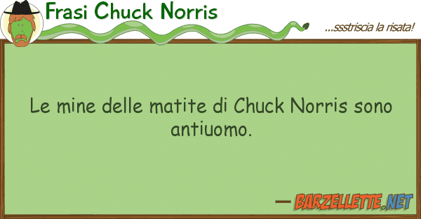 Frasi Chuck Norris mine matite chuck norris son