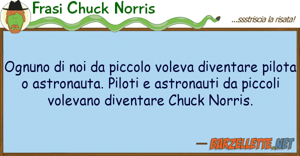 Frasi Chuck Norris ognuno piccolo voleva diventar