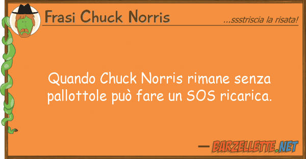 Frasi Chuck Norris quando chuck norris rimane senza pallott