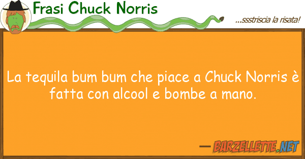 Frasi Chuck Norris tequila bum bum piace chuck nor