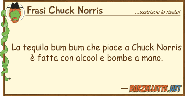 Frasi Chuck Norris tequila bum bum piace chuck nor
