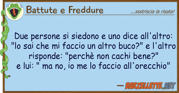 Battute e Freddure due persone siedono dice all'al