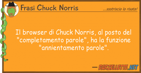 Frasi Chuck Norris browser chuck norris, posto