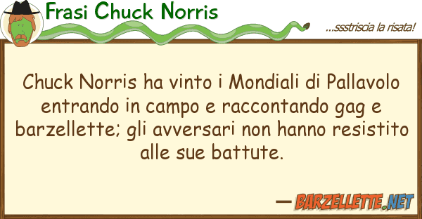 Frasi Chuck Norris chuck norris ha vinto mondiali pall
