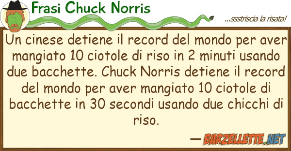 Frasi Chuck Norris cinese detiene record mondo pe