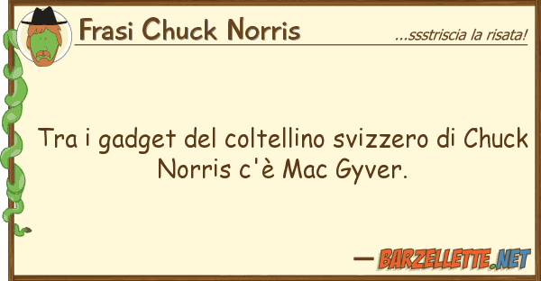 Frasi Chuck Norris gadget coltellino svizzero