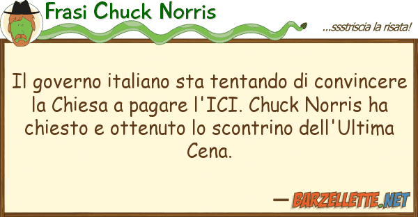 Frasi Chuck Norris governo italiano sta tentando conv