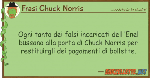 Frasi Chuck Norris ogni tanto falsi incaricati dell'ene