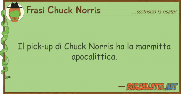Frasi Chuck Norris pick-up chuck norris ha marmitt