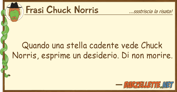 Frasi Chuck Norris quando stella cadente vede chuck nor