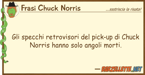 Frasi Chuck Norris specchi retrovisori pick-up