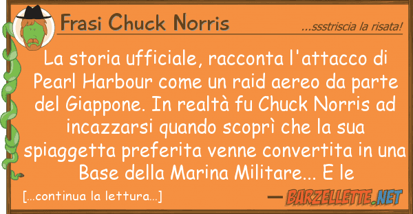 Frasi Chuck Norris storia ufficiale, racconta l'attacco