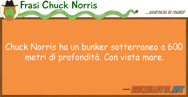 Frasi Chuck Norris chuck norris ha bunker sotterraneo