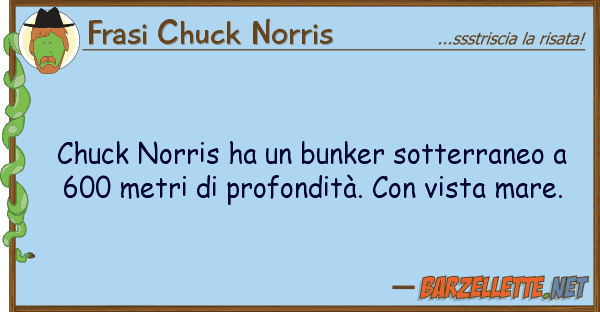Frasi Chuck Norris chuck norris ha bunker sotterraneo