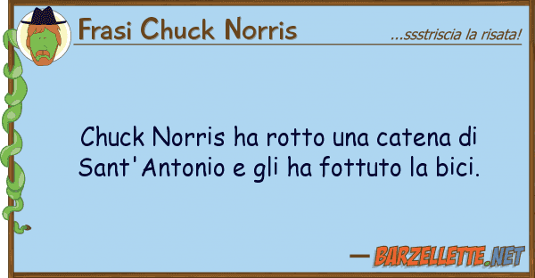 Frasi Chuck Norris chuck norris ha rotto catena sant