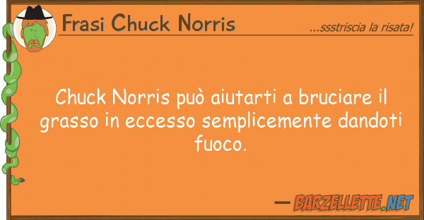 Frasi Chuck Norris chuck norris può aiutarti bruciare