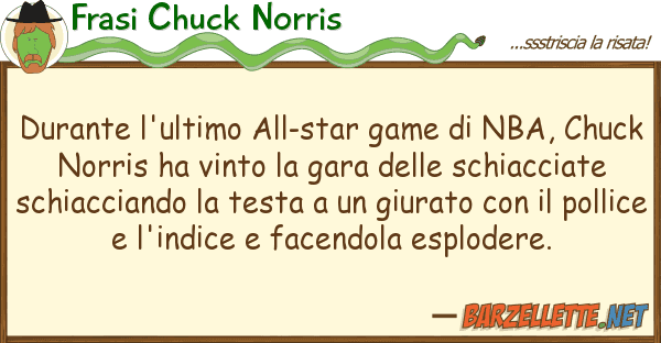 Frasi Chuck Norris durante l'ultimo all-star game nba,
