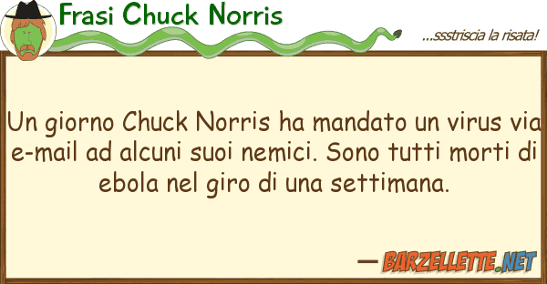 Frasi Chuck Norris giorno chuck norris ha mandato vir