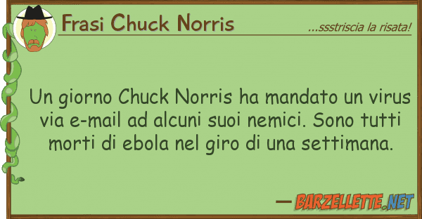 Frasi Chuck Norris giorno chuck norris ha mandato vir
