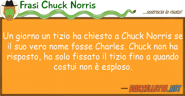 Frasi Chuck Norris giorno tizio ha chiesto chuck no