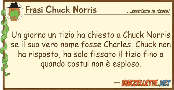 Frasi Chuck Norris giorno tizio ha chiesto chuck no