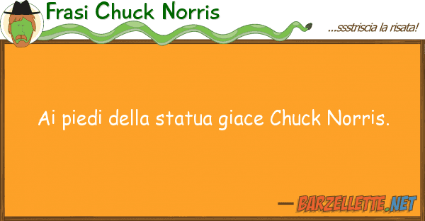 Frasi Chuck Norris piedi statua giace chuck norris