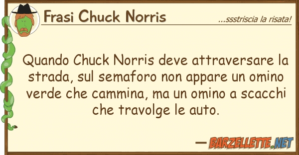 Frasi Chuck Norris quando chuck norris deve attraversare