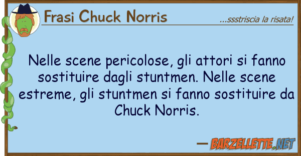 Frasi Chuck Norris scene pericolose, attori fa