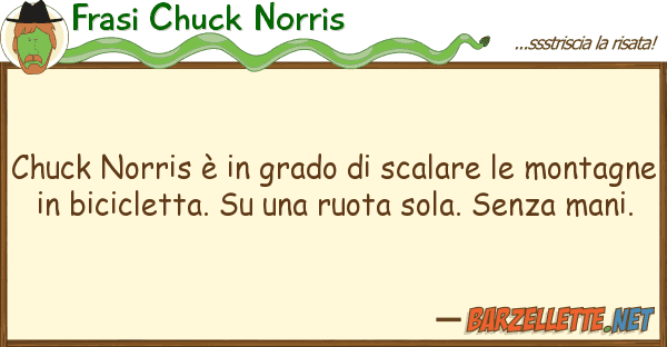 Frasi Chuck Norris chuck norris è grado scalare m