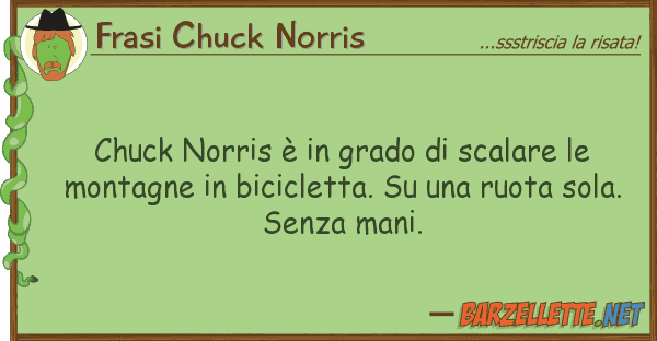 Frasi Chuck Norris chuck norris è grado scalare m