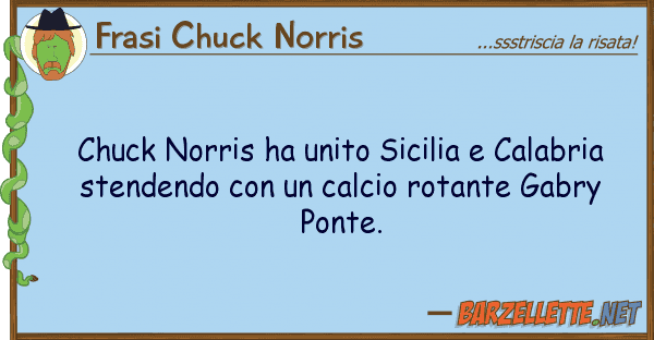 Frasi Chuck Norris chuck norris ha unito sicilia calabria