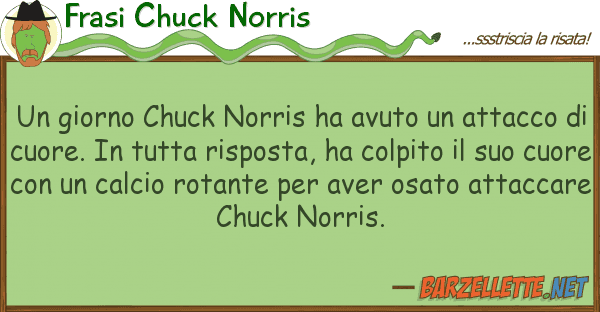 Frasi Chuck Norris giorno chuck norris ha avuto attac